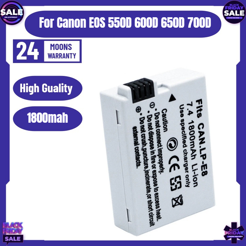 Drone Battery - Nuova Batteria LP-E8 per Fotocamere Canon